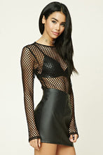 Load image into Gallery viewer, Mesh Fishnet Long Sleeve Sheer Top