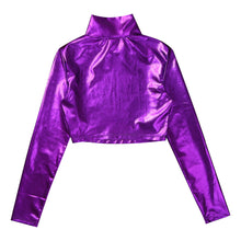 Load image into Gallery viewer, Holographic Turtleneck Top