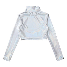 Load image into Gallery viewer, Holographic Turtleneck Top