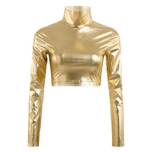 Load image into Gallery viewer, Holographic Turtleneck Top