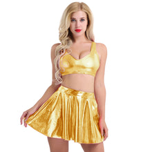Load image into Gallery viewer, "Metallic Dolly" Tank & Skirt Set