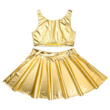 Load image into Gallery viewer, "Metallic Dolly" Tank & Skirt Set
