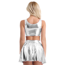 Load image into Gallery viewer, "Metallic Dolly" Tank & Skirt Set
