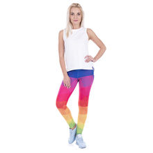 Load image into Gallery viewer, Colorful Rainbow Triangle Leggings
