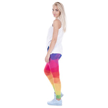 Load image into Gallery viewer, Colorful Rainbow Triangle Leggings
