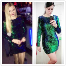 Load image into Gallery viewer, "Iridescent" Long Sleeve Dress