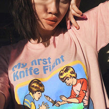 Load image into Gallery viewer, "Knifeplay" Retro Tee