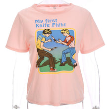 Load image into Gallery viewer, "Knifeplay" Retro Tee
