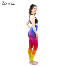 Load image into Gallery viewer, Colorful Rainbow Triangle Leggings