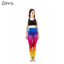 Load image into Gallery viewer, Colorful Rainbow Triangle Leggings