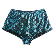 Load image into Gallery viewer, Shiny Mermaid Shorts
