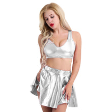 Load image into Gallery viewer, &quot;Metallic Dolly&quot; Tank &amp; Skirt Set