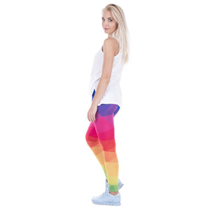 Colorful Rainbow Triangle Leggings