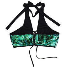 Load image into Gallery viewer, &quot;Holo Sequin&quot; Halter Top