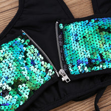 Load image into Gallery viewer, &quot;Holo Sequin&quot; Halter Top