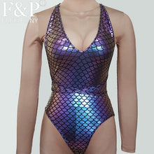 Load image into Gallery viewer, &quot;Holo Missy&quot; Lace-Up Bodysuit