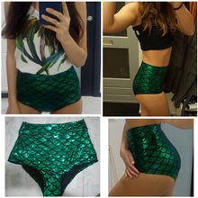 Load image into Gallery viewer, Shiny Mermaid Shorts